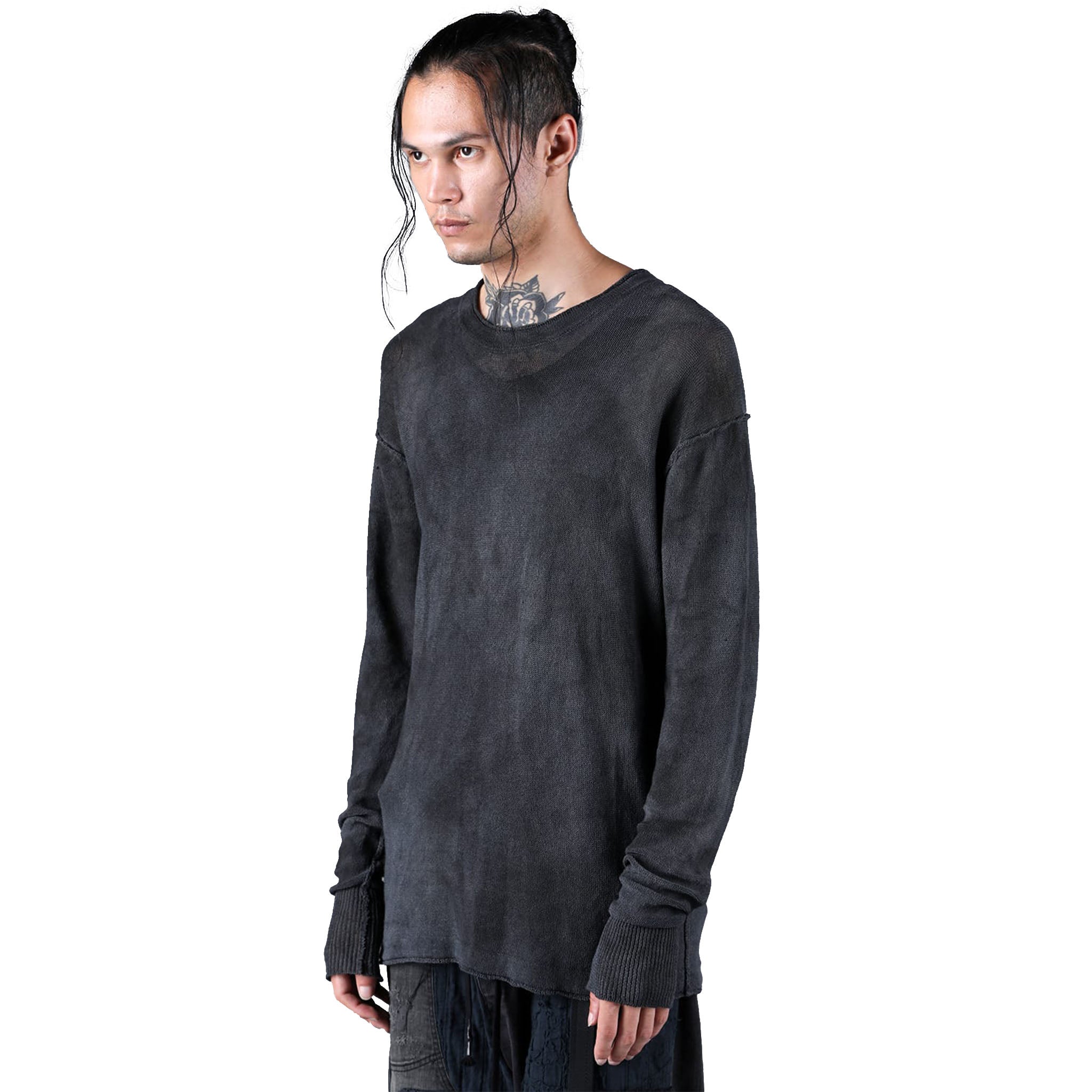 7G WASHI PAPER YARN KNIT PULLOVER