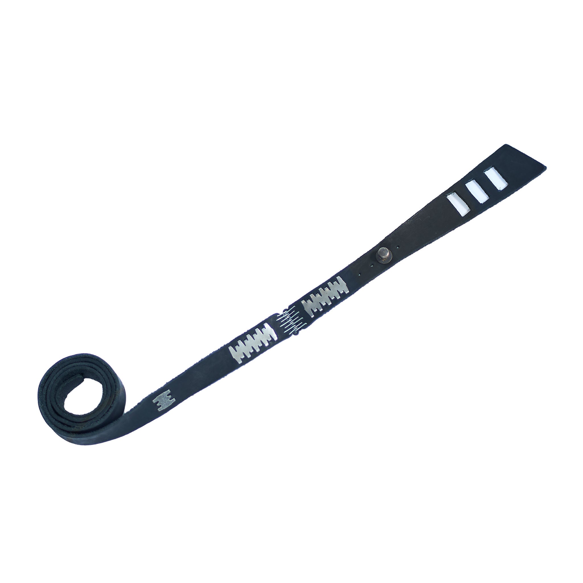 STAPLED LEATHER BELT