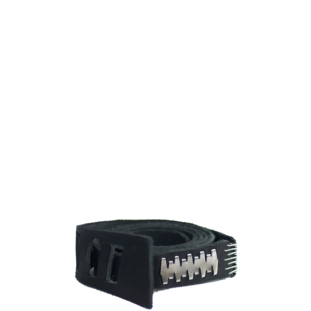STAPLED LEATHER BELT