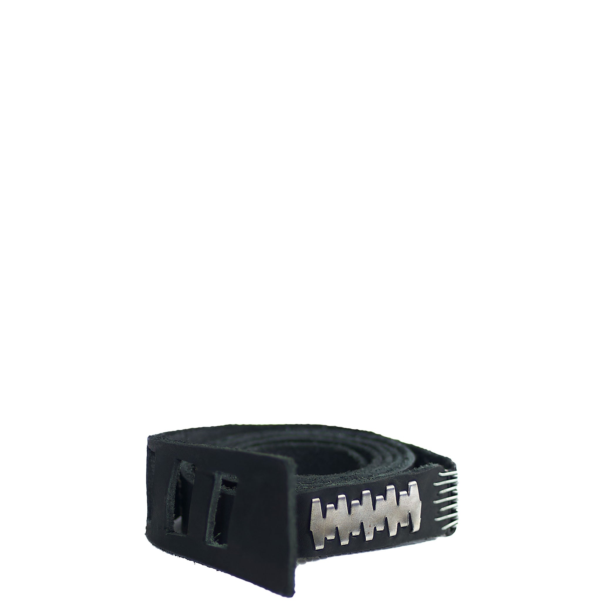 STAPLED LEATHER BELT