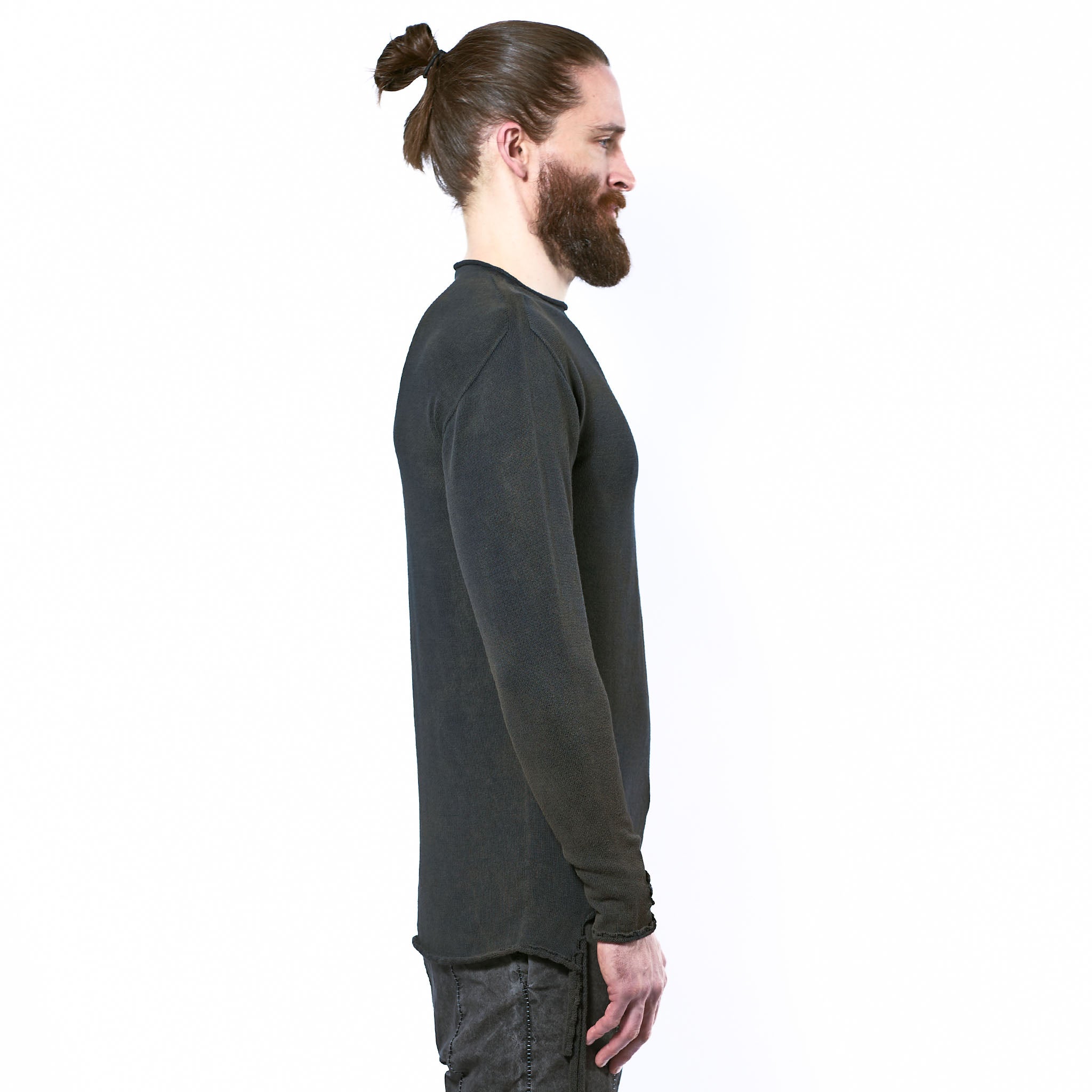 DISTRESSED COTTON PULLOVER