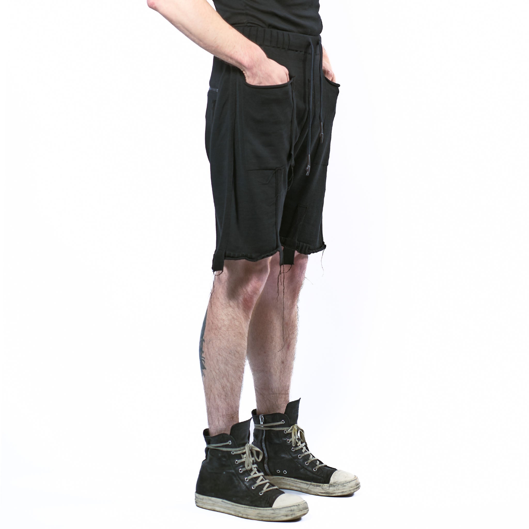 KNIT COTTON SHORTS