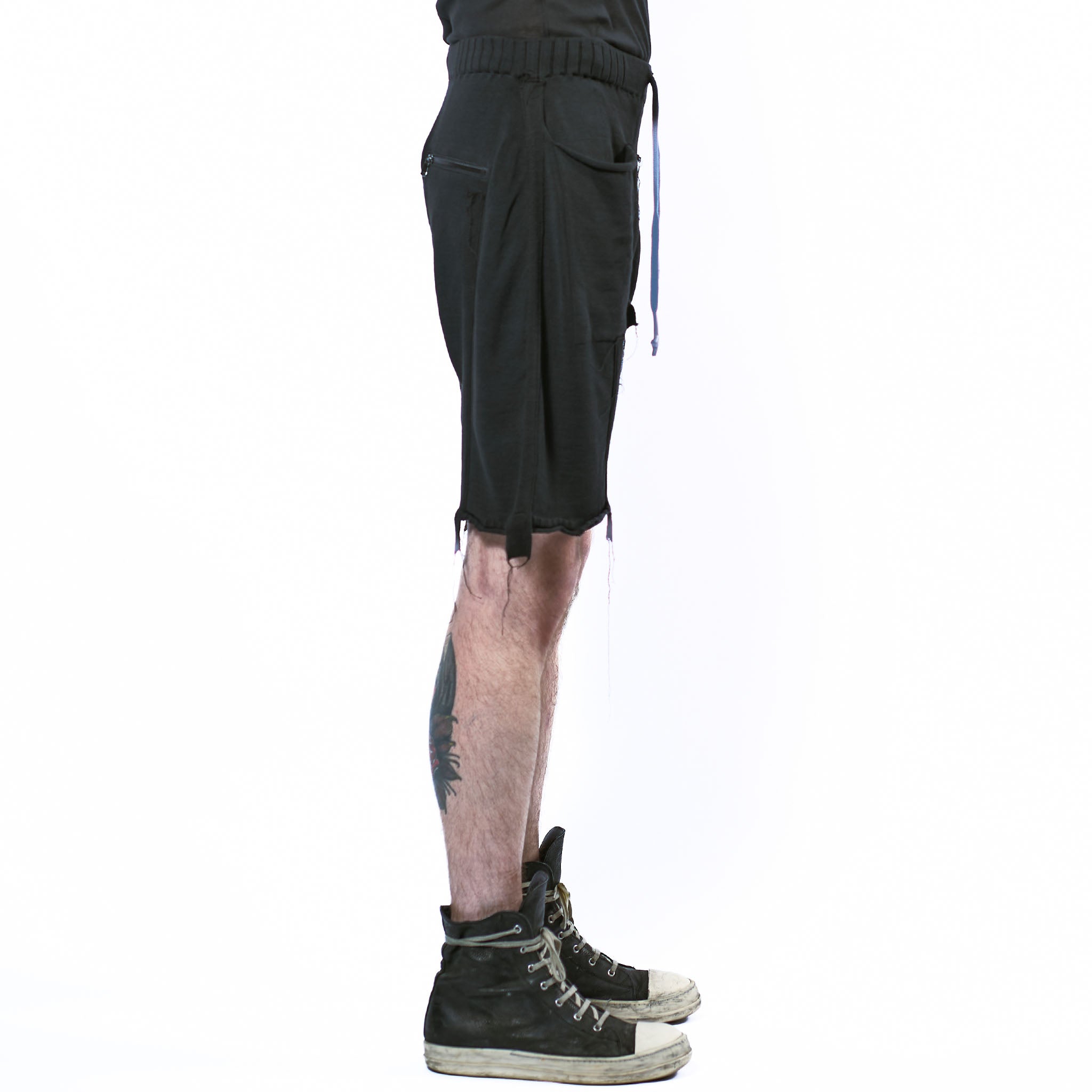 KNIT COTTON SHORTS