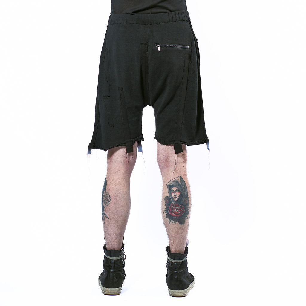 KNIT COTTON SHORTS