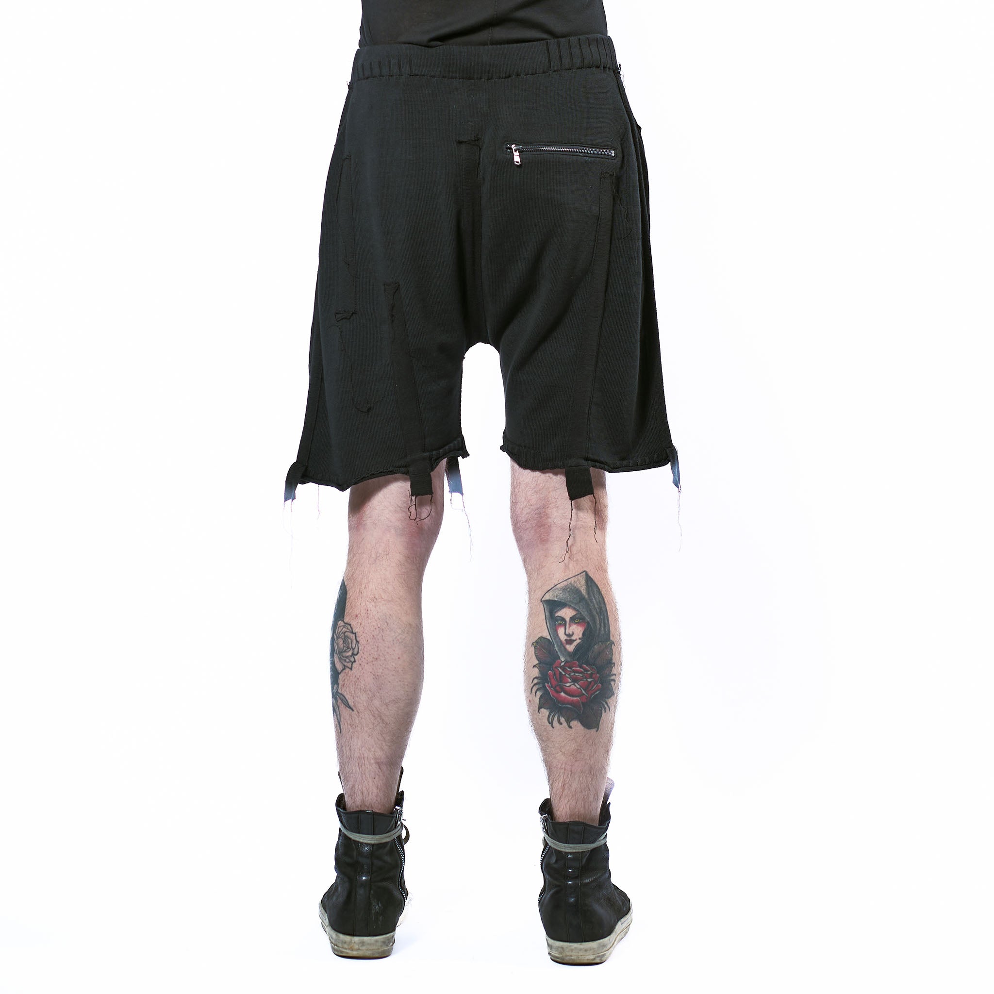 KNIT COTTON SHORTS