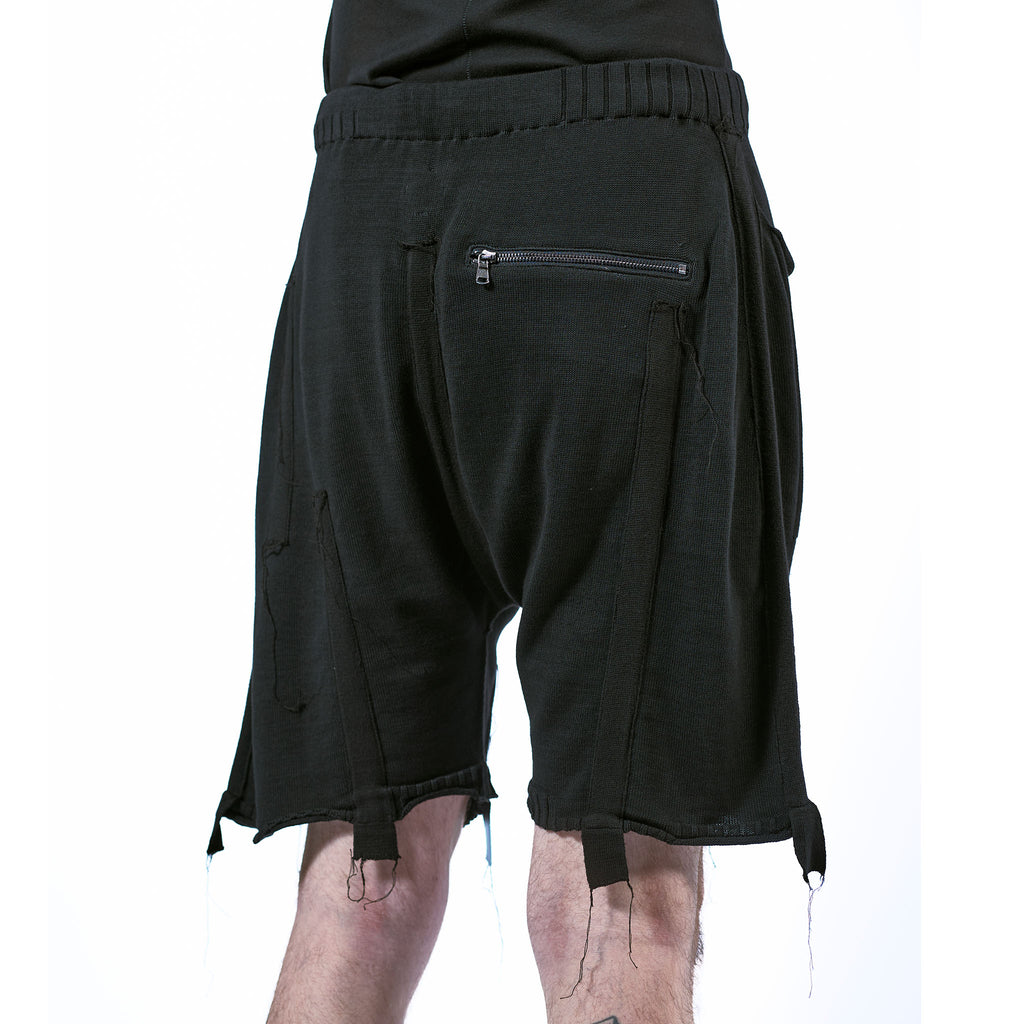 KNIT COTTON SHORTS