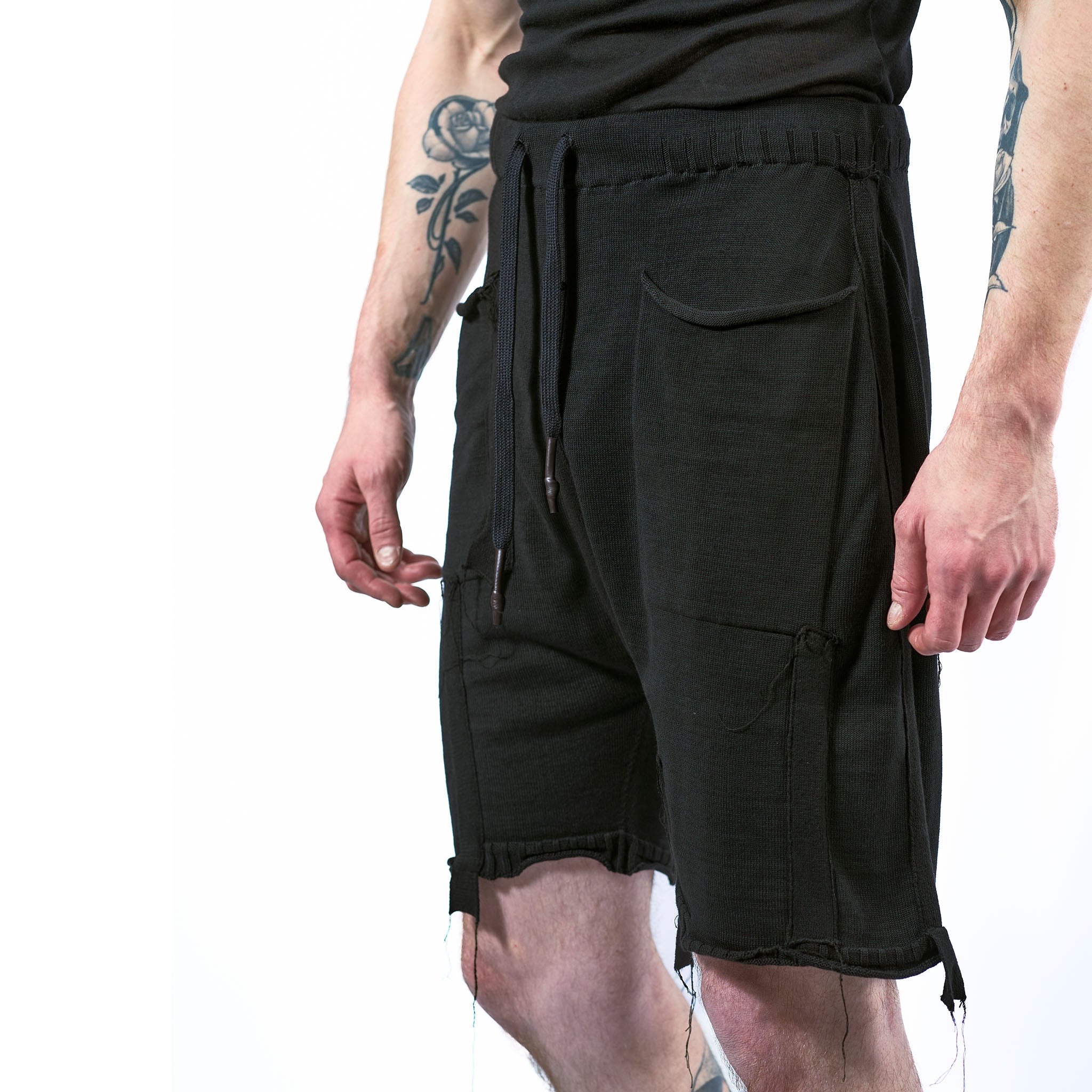 KNIT COTTON SHORTS