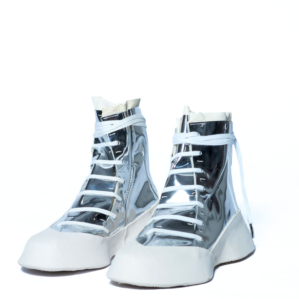 DISTORTION FEATHERWEIGHT HIGH TOP SNEAKERS (CHROMINATO)