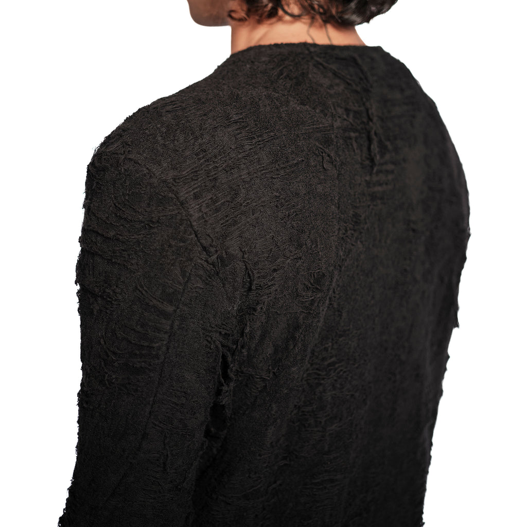DISTRESSED LONG SLEEVE T-SHIRT