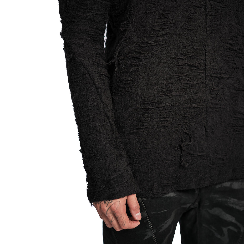 DISTRESSED LONG SLEEVE T-SHIRT