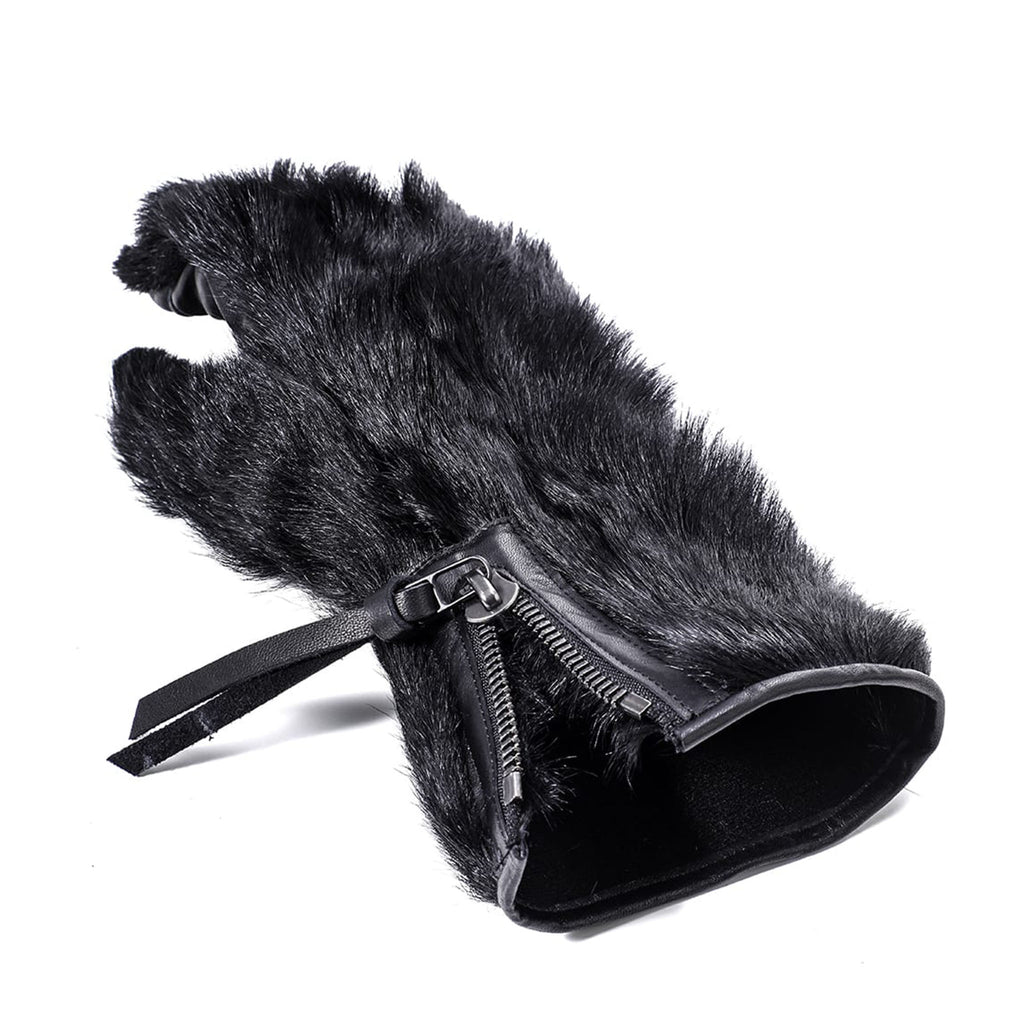 GOAT FUR / HORSE HIDE GLOVES