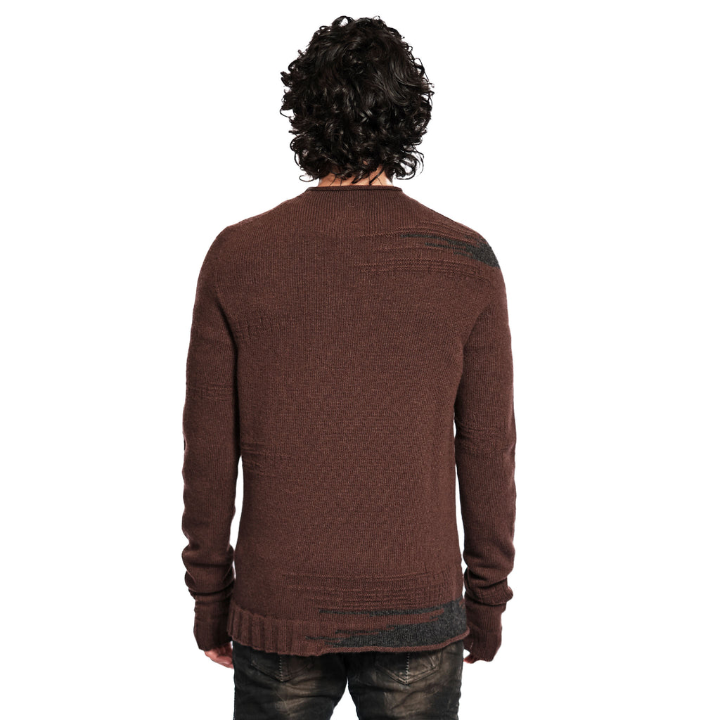 HEAVY WOOL MOCK NECK SWEATER