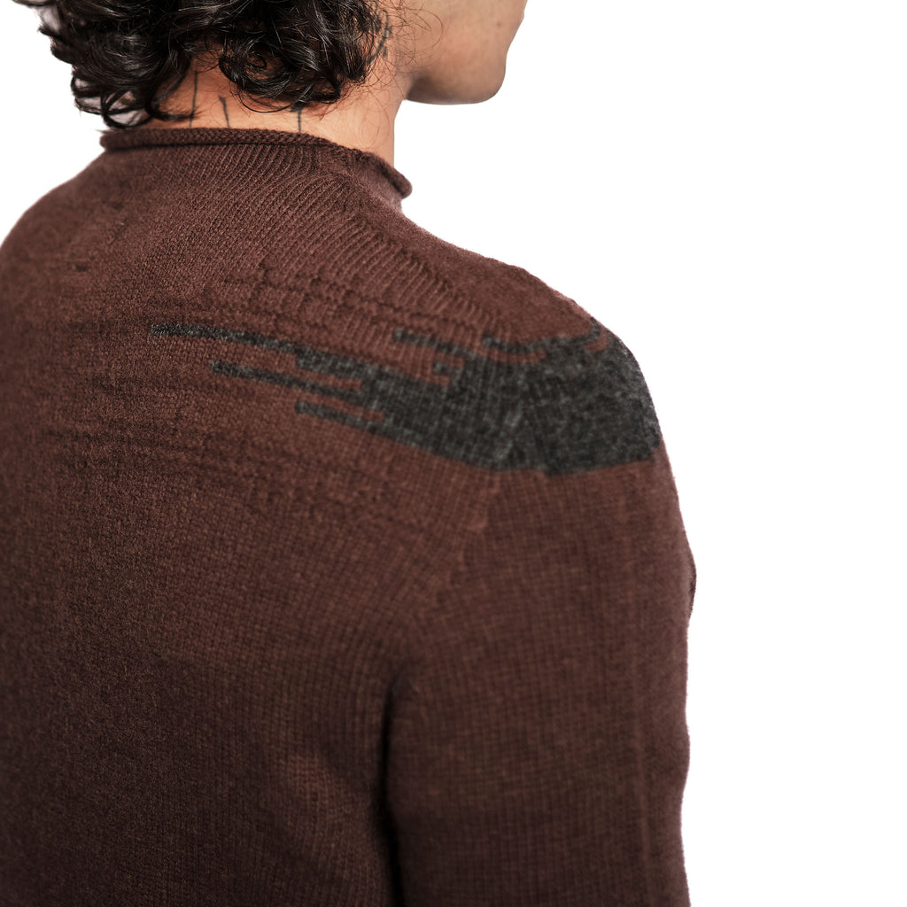 HEAVY WOOL MOCK NECK SWEATER