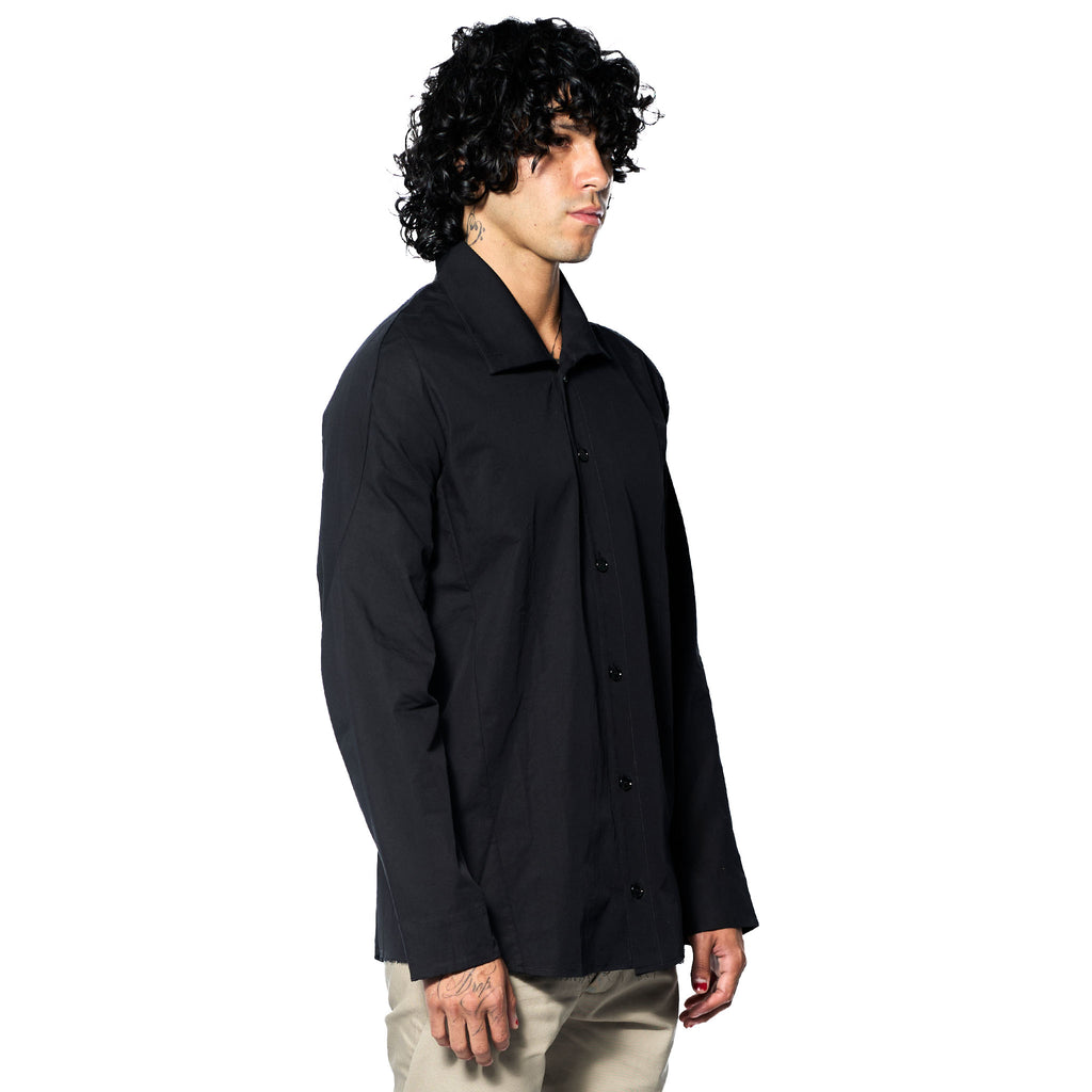 K02 HIGH COLLAR SHIRT (LINCO WEAVE)