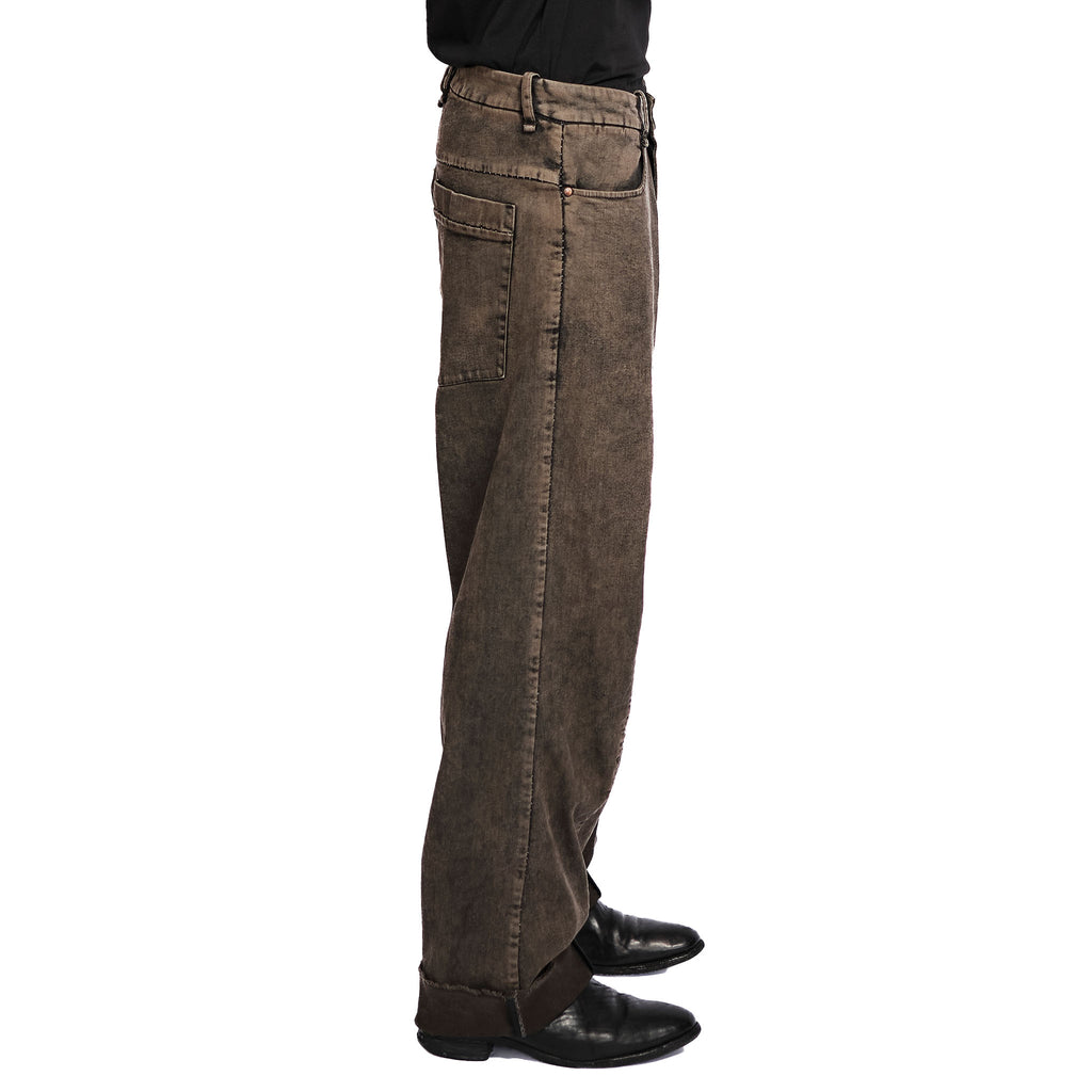 WIDE LEG DART JEANS