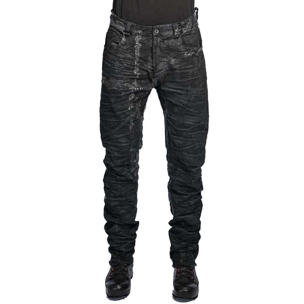 STRETCH DENIM SLIM JEAN (PAINTED)