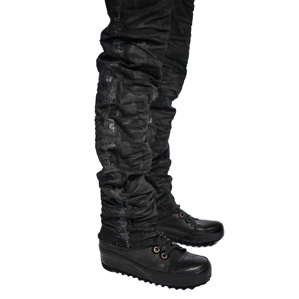 STRETCH DENIM SLIM JEAN (PAINTED)