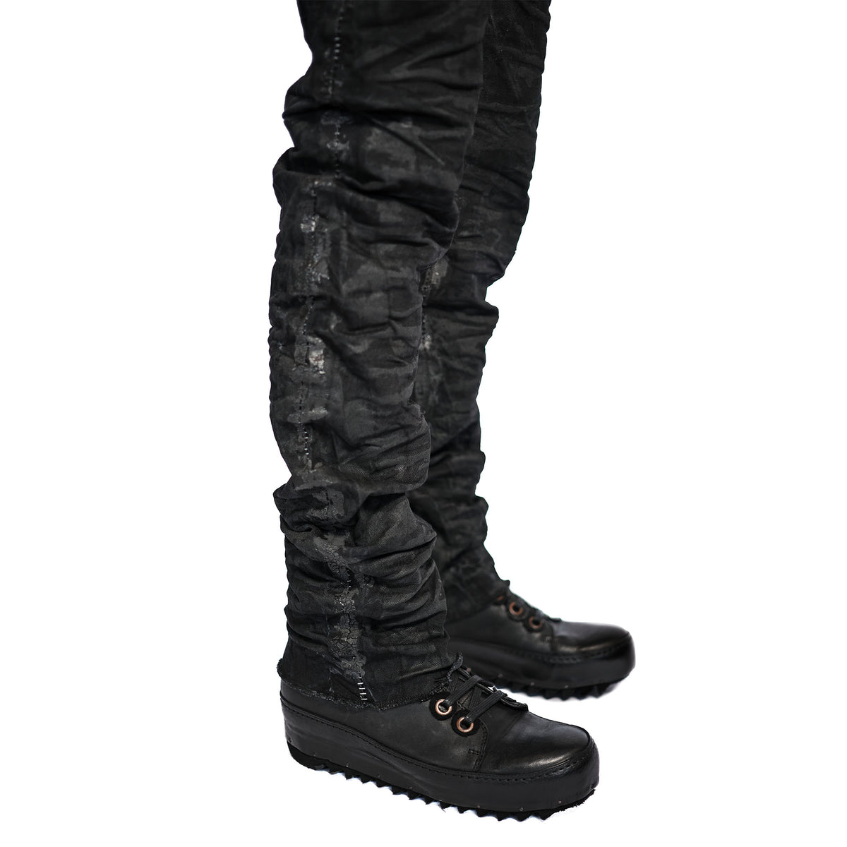 STRETCH DENIM SLIM JEAN (PAINTED)
