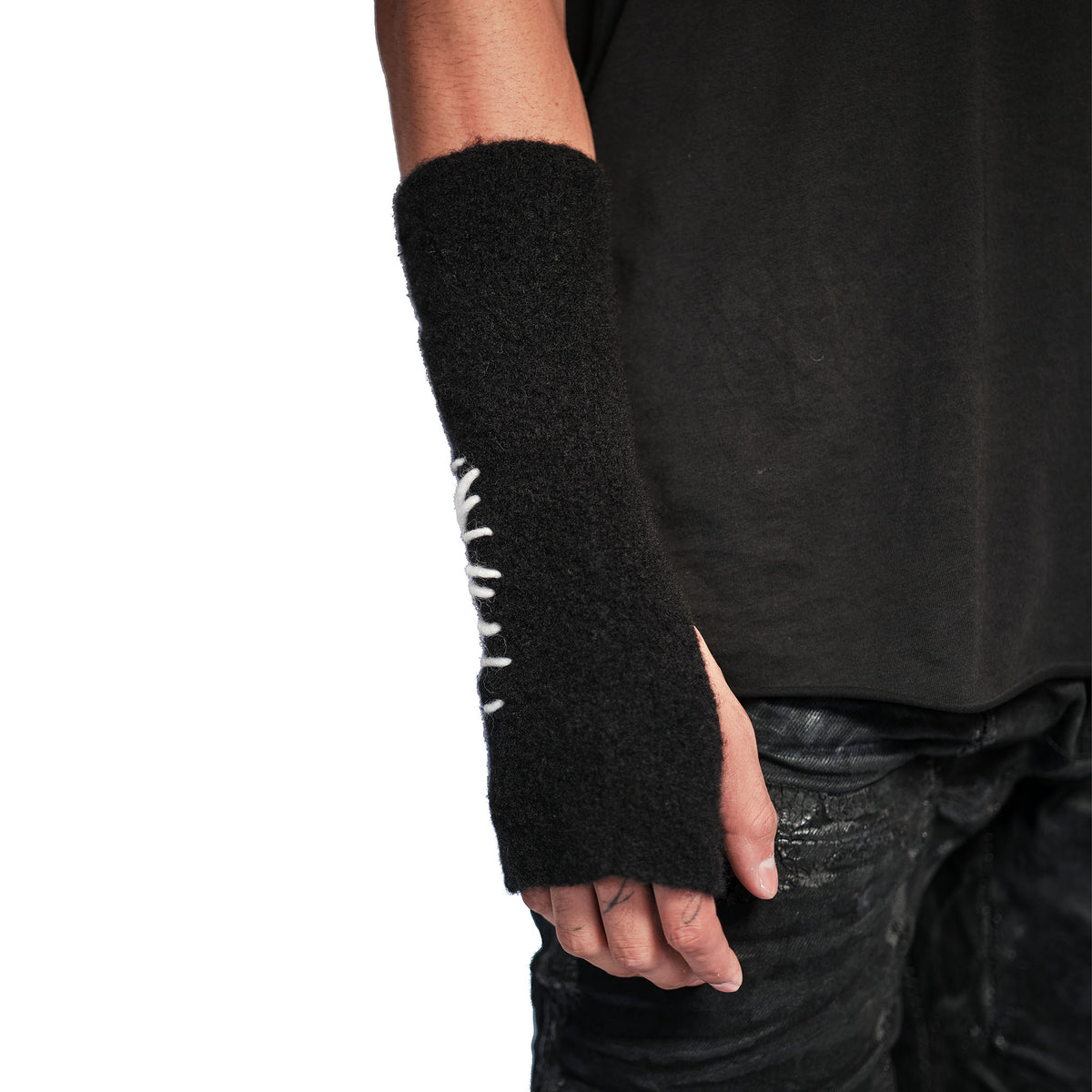 CASHMERE & SILK FINGERLESS GLOVES