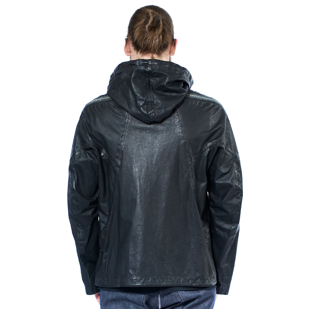 LEATHER RAIN JACKET