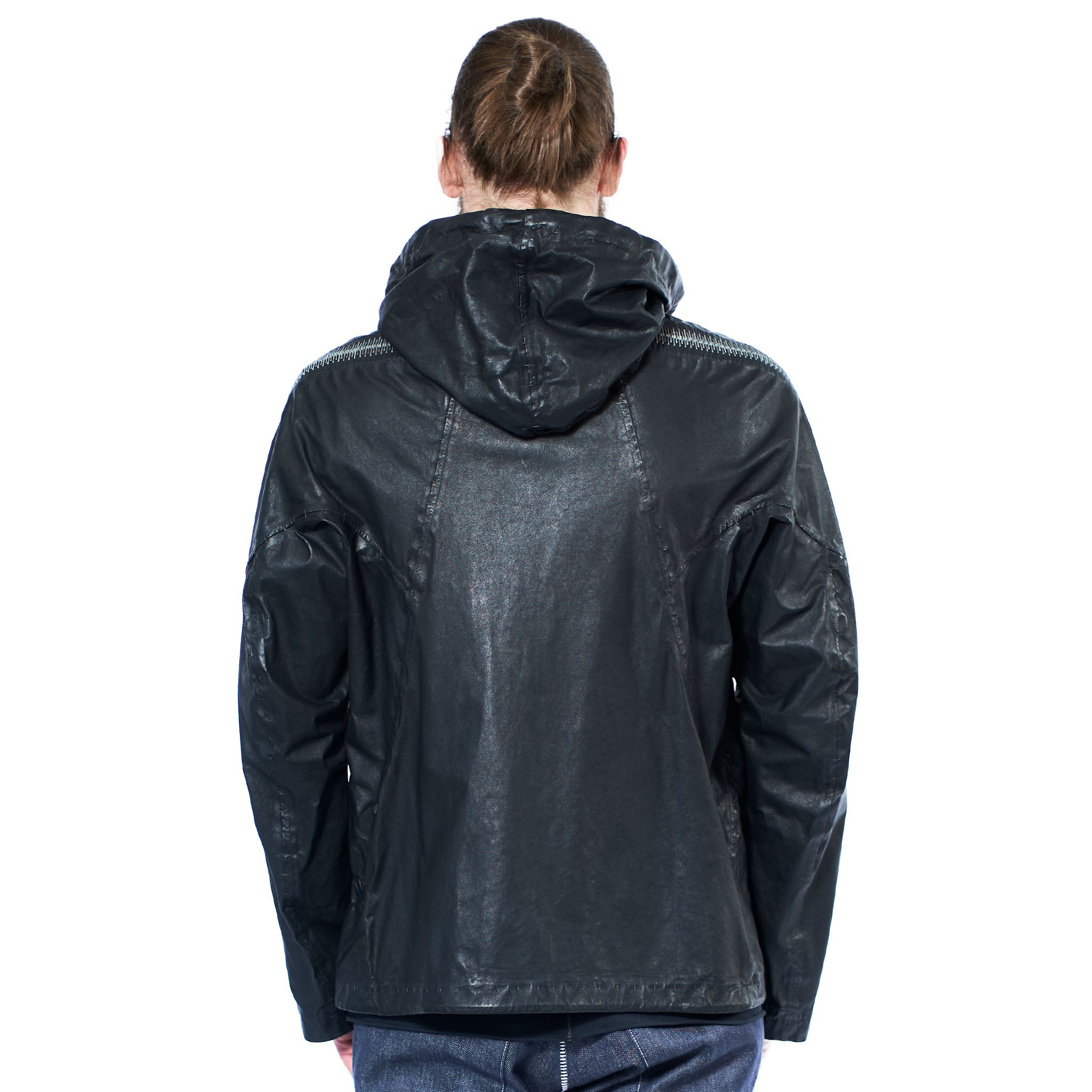 LEATHER RAIN JACKET