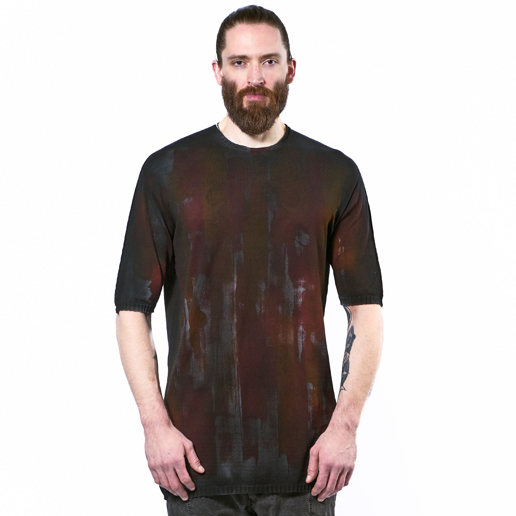 COTTON KNIT T-SHIRT (PAINTED)