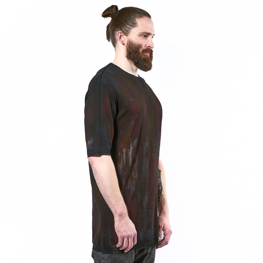 COTTON KNIT T-SHIRT (PAINTED)