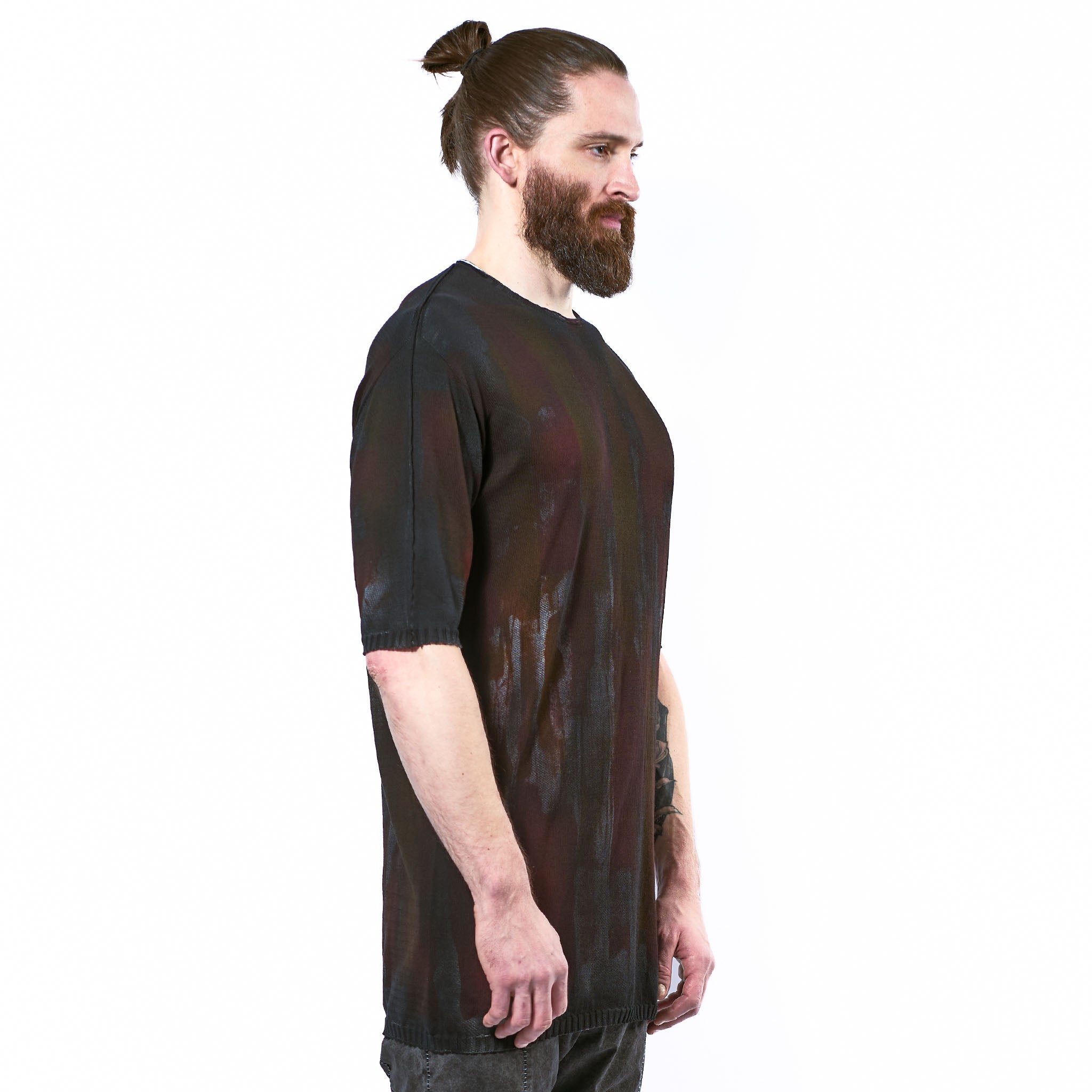 COTTON KNIT T-SHIRT (PAINTED)