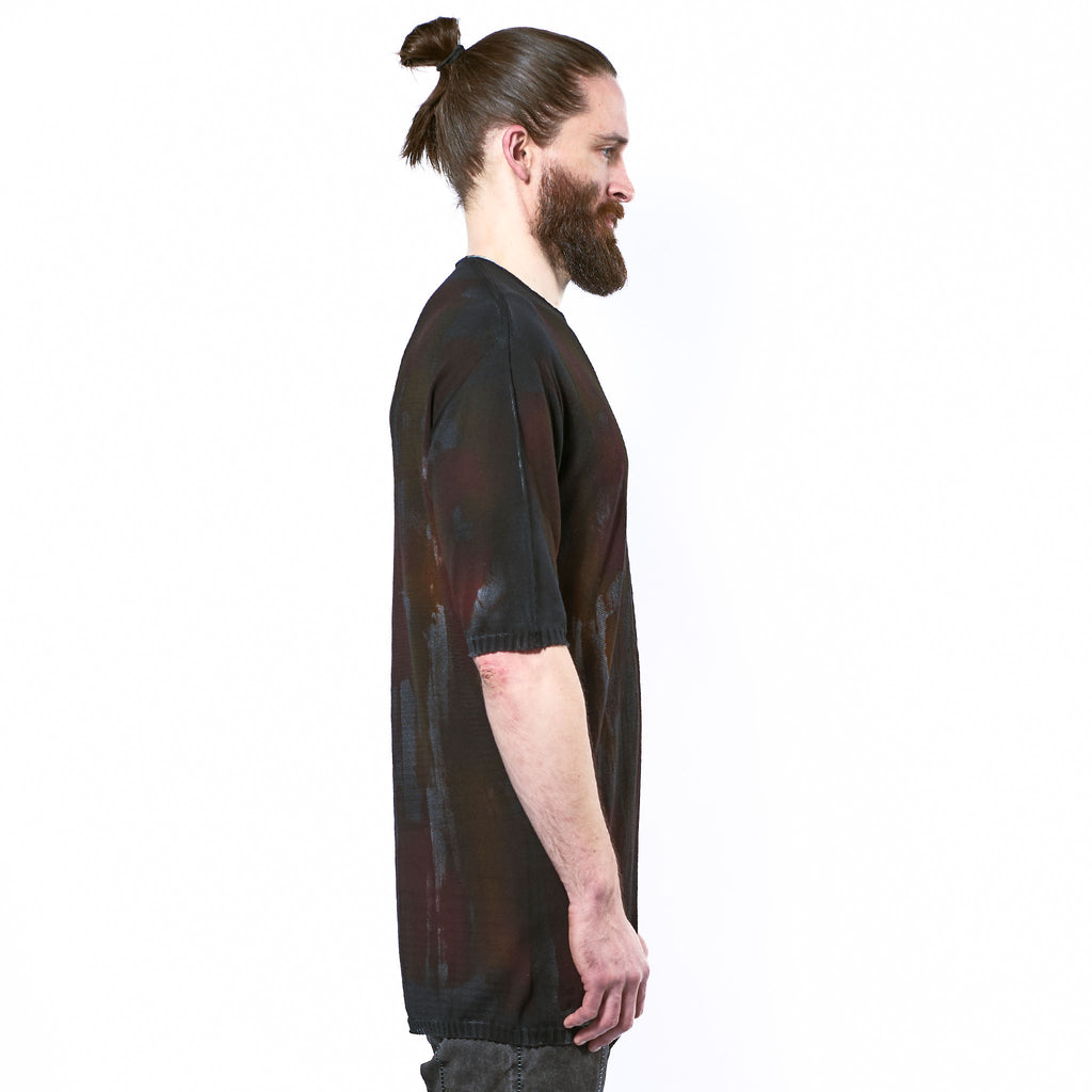 COTTON KNIT T-SHIRT (PAINTED)