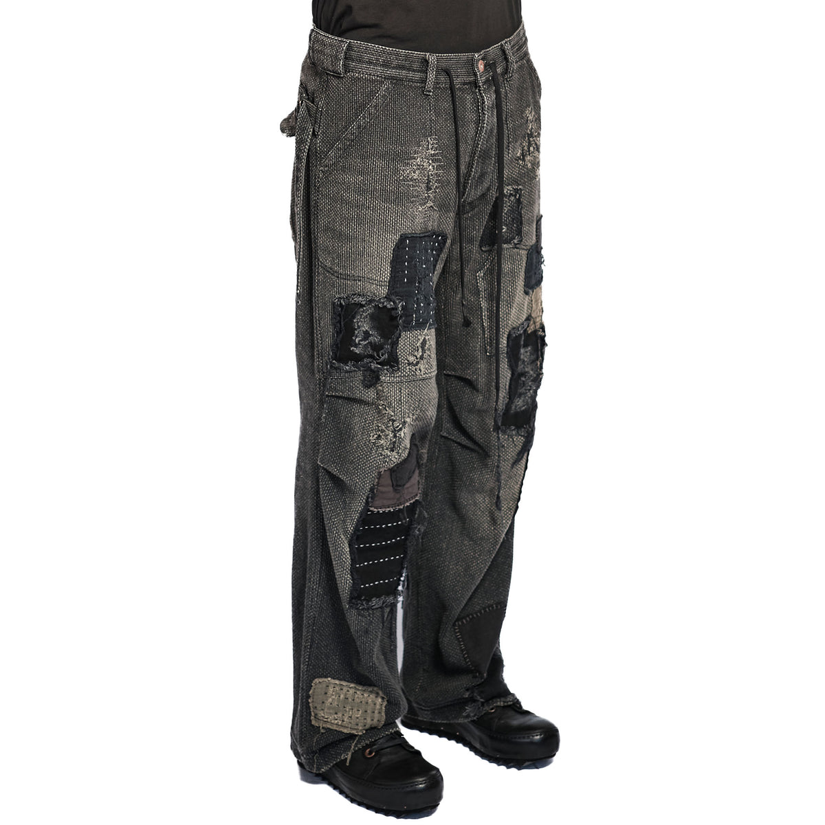 SHASHIKO REPAIR DISTRESSED WIDE JEAN