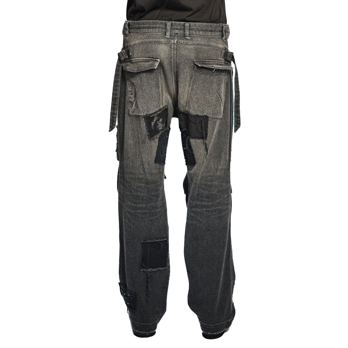 SHASHIKO REPAIR DISTRESSED WIDE JEAN