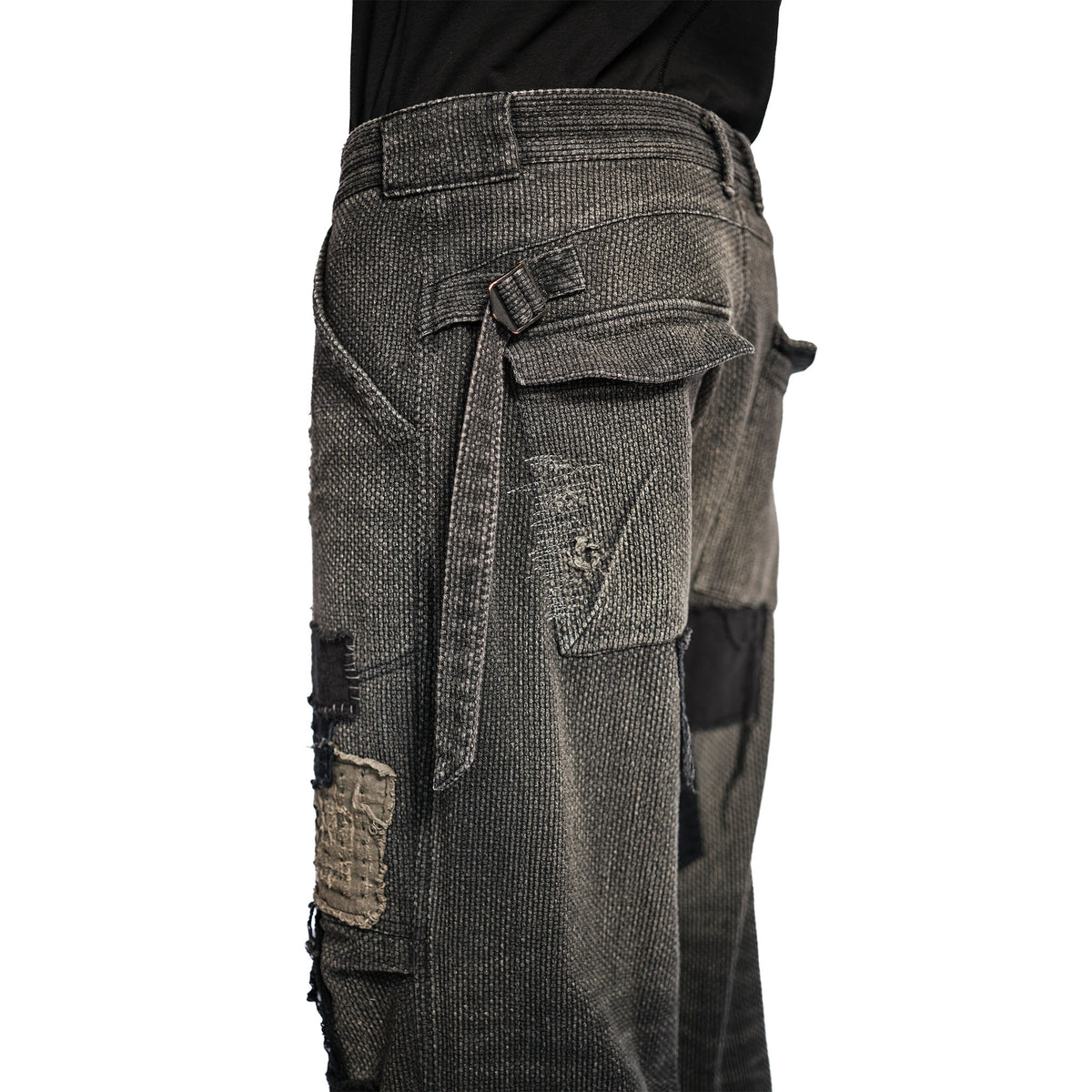 SHASHIKO REPAIR DISTRESSED WIDE JEAN