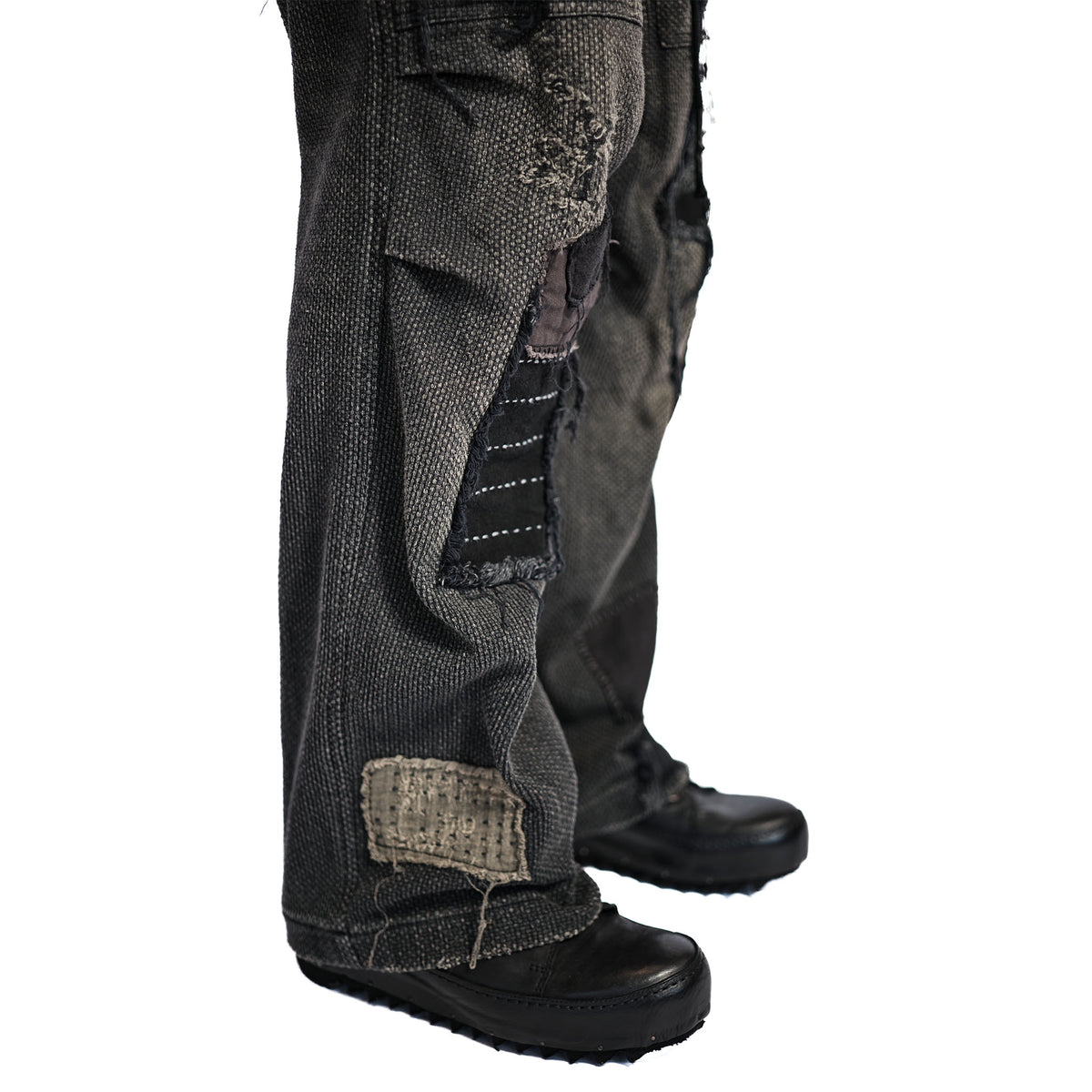 SHASHIKO REPAIR DISTRESSED WIDE JEAN