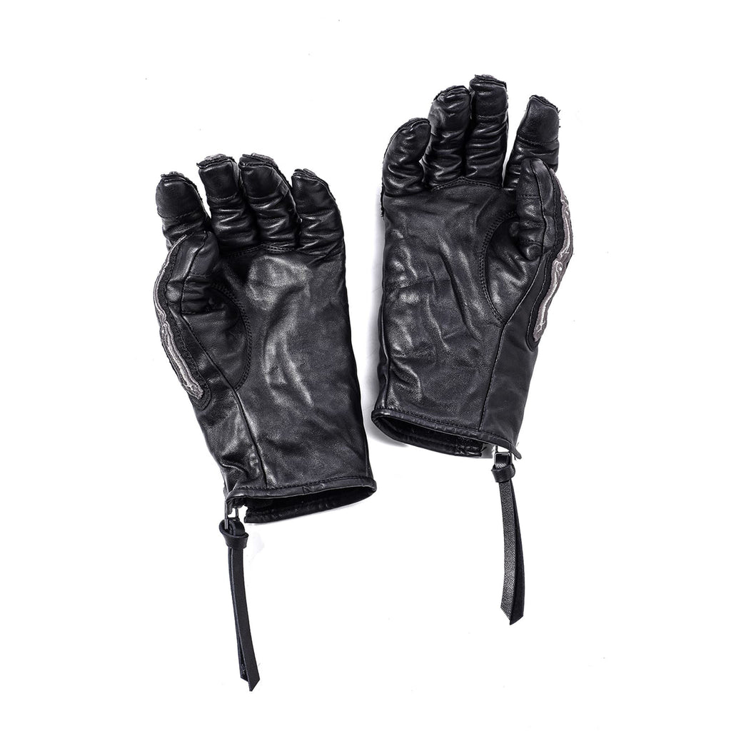 SKELETON EMBROIDERED HORSE-HIDE GLOVES