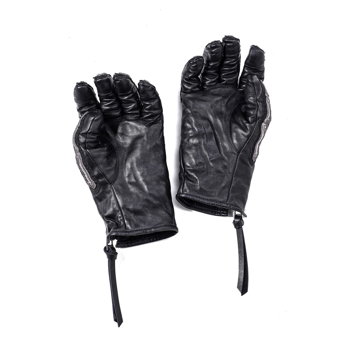 SKELETON EMBROIDERED HORSE-HIDE GLOVES