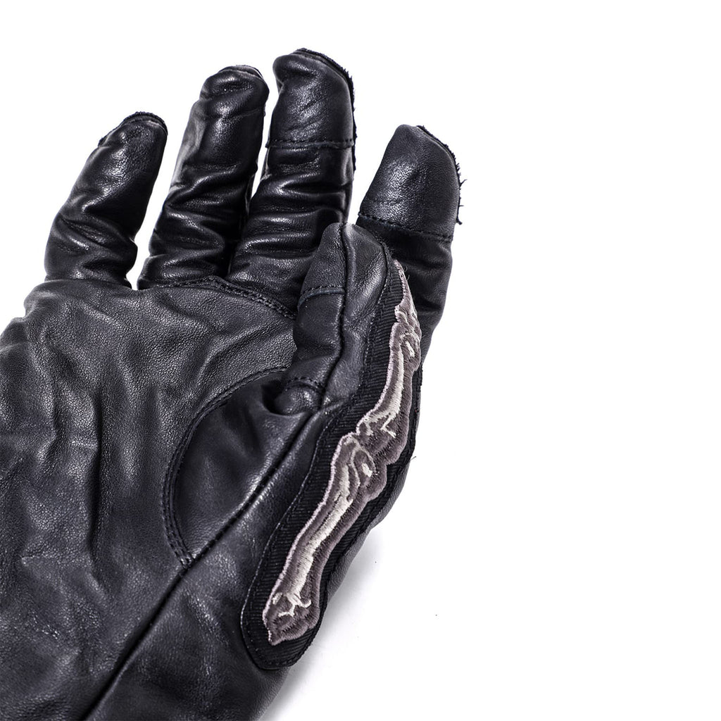 SKELETON EMBROIDERED HORSE-HIDE GLOVES