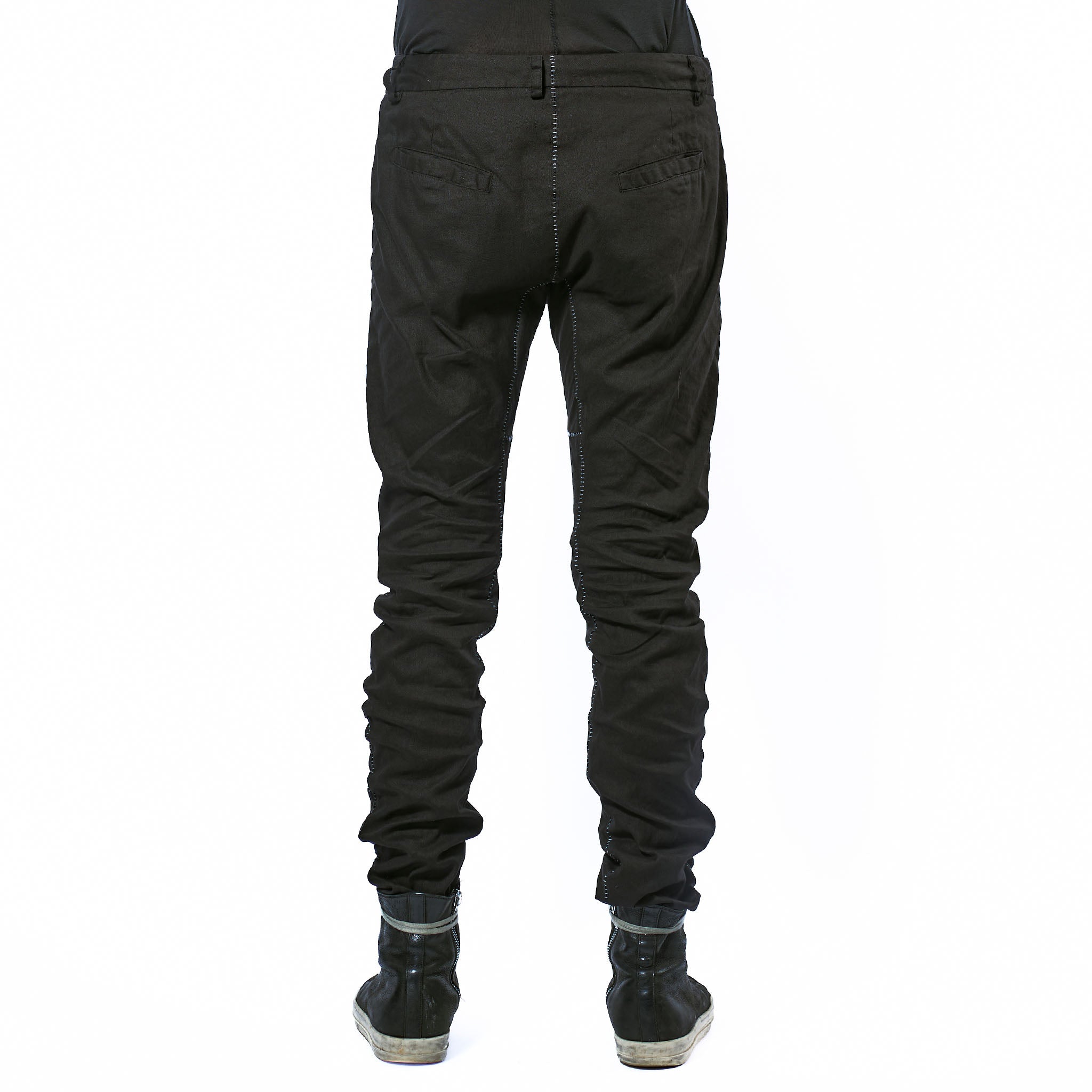 STRETCH LINEN TROUSERS