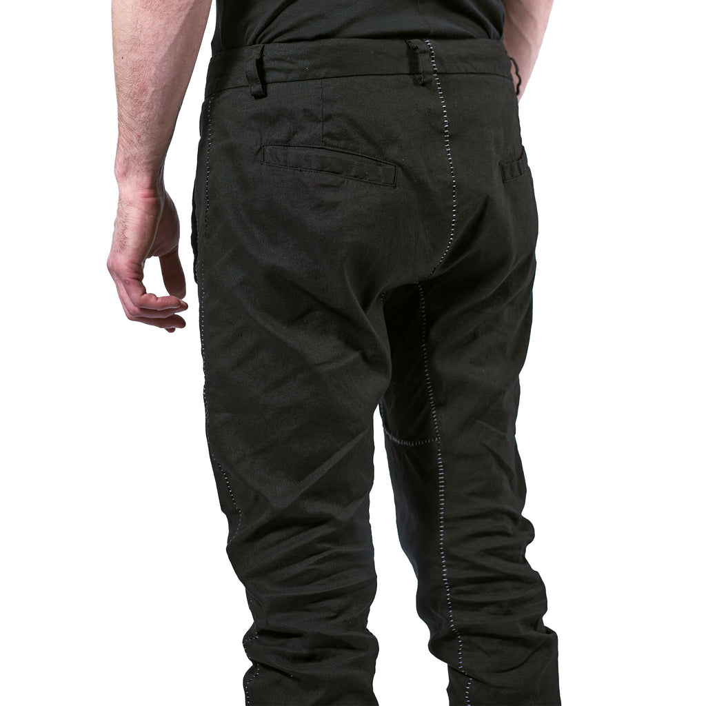 STRETCH LINEN TROUSERS