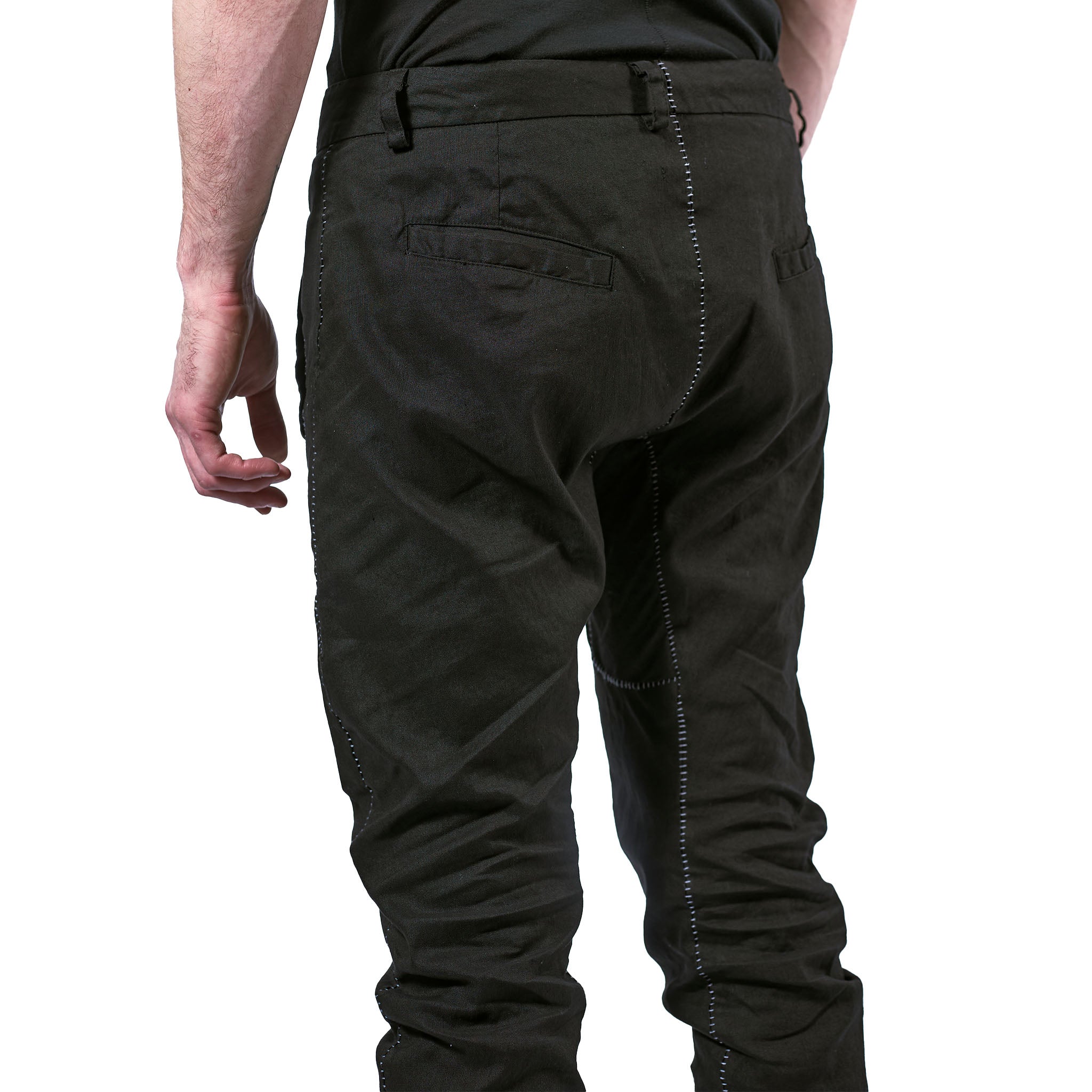STRETCH LINEN TROUSERS