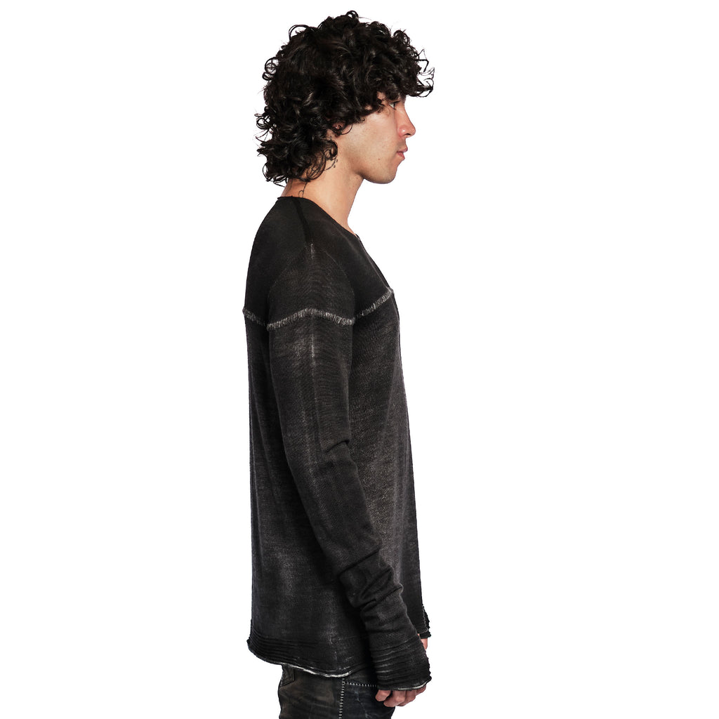 THIN KNIT WOOL SWEATER