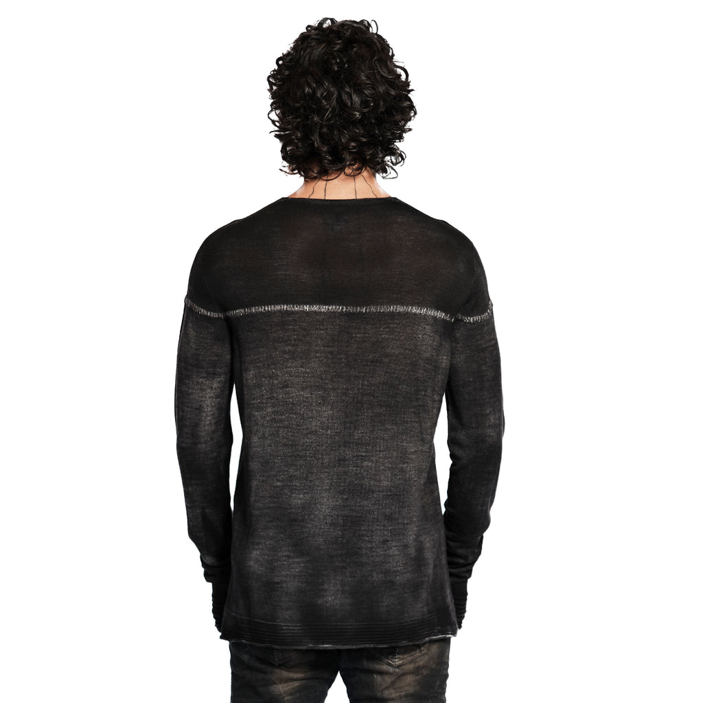 THIN KNIT WOOL SWEATER