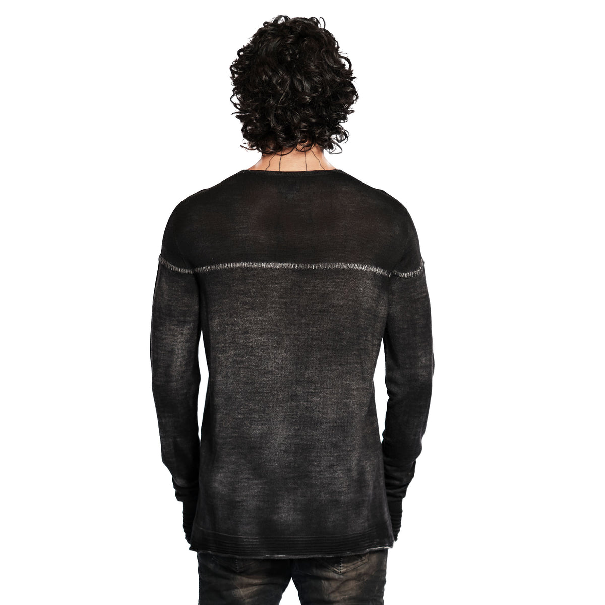 THIN KNIT WOOL SWEATER