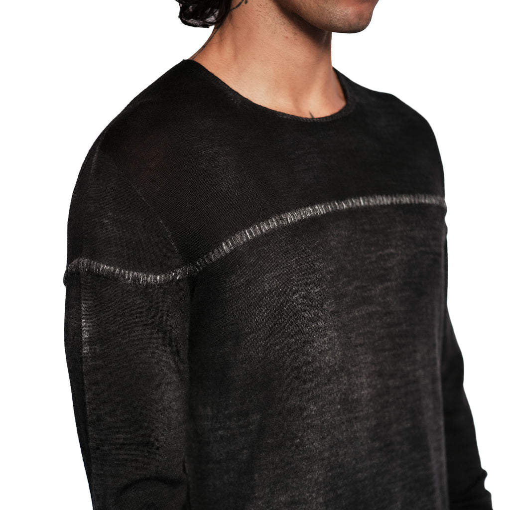 THIN KNIT WOOL SWEATER