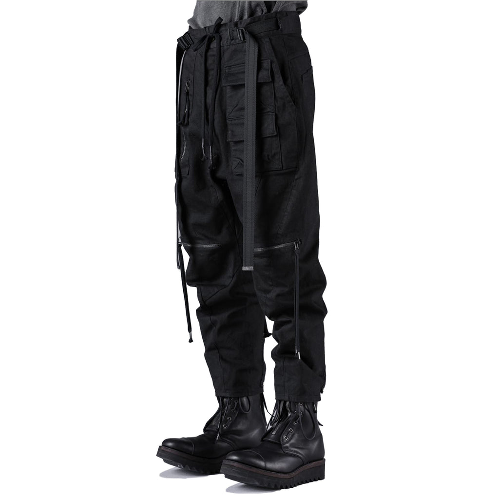 STRETCH DENIM BUSH POCKET CROPPED PANTS