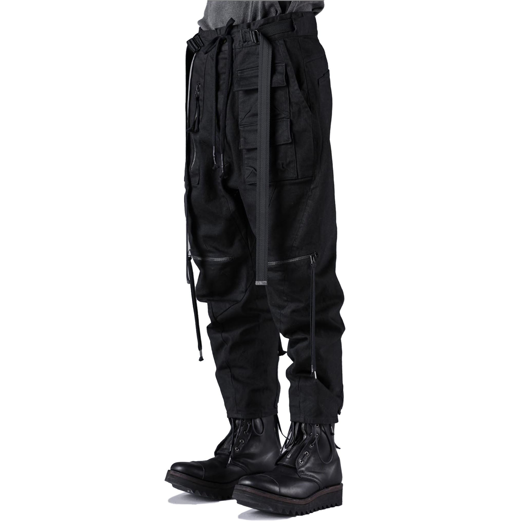 STRETCH DENIM BUSH POCKET CROPPED PANTS