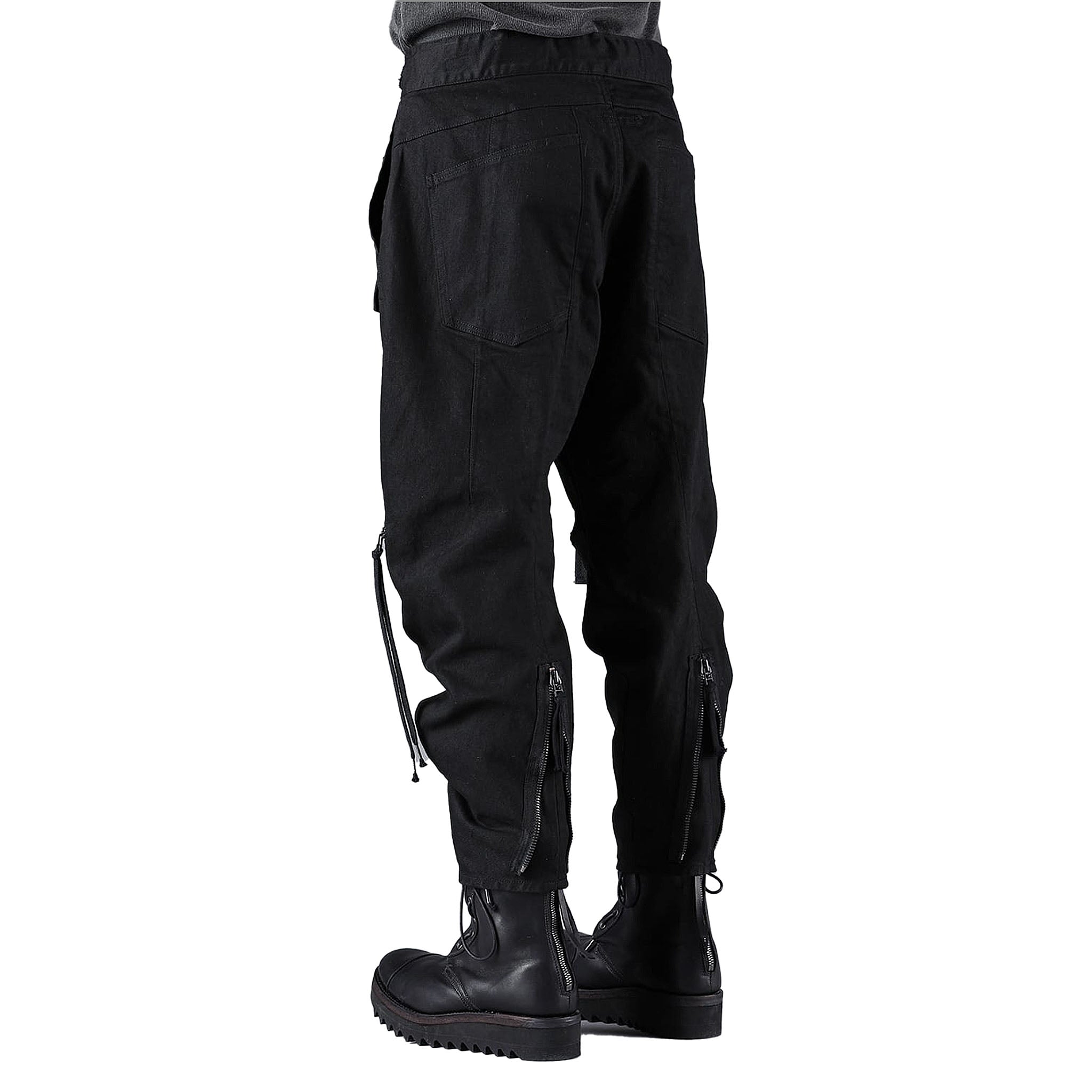 STRETCH DENIM BUSH POCKET CROPPED PANTS