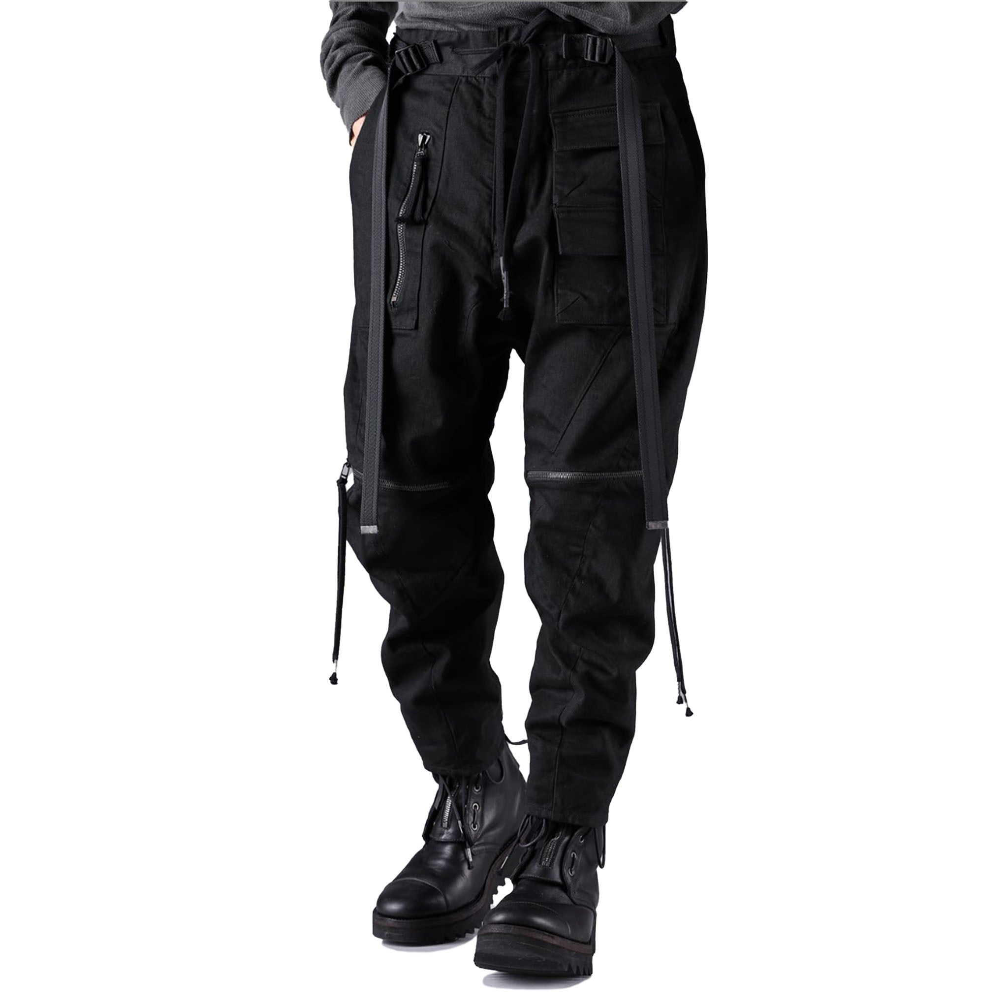 STRETCH DENIM BUSH POCKET CROPPED PANTS