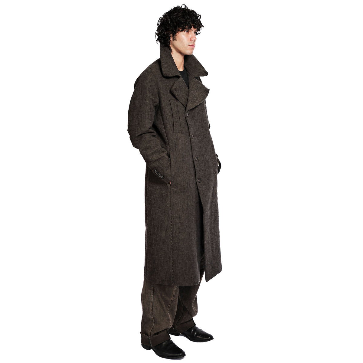 3D COLLAR COAT