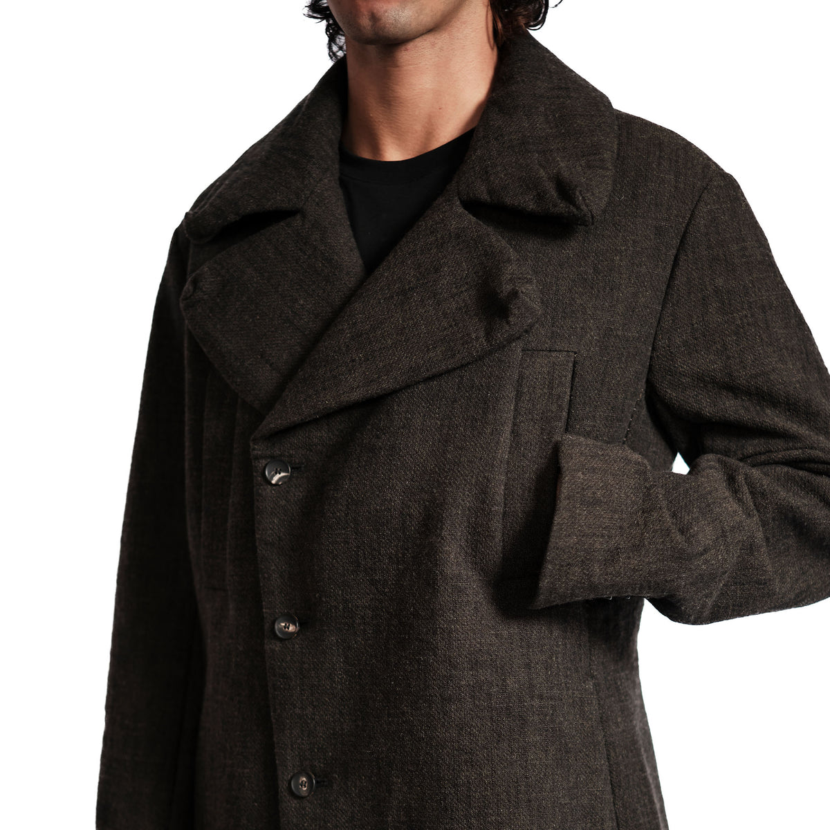 3D COLLAR COAT